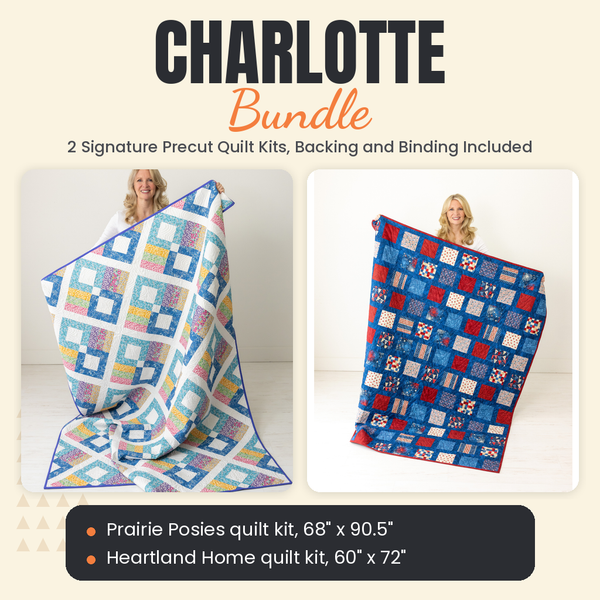 Charlotte Bundle - Prairie Posies and Heartland Home quilts - photo 1 of 12 - The Fabric Hut