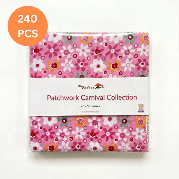 Charm-pack 240pcs - 5" Square Precuts - Patchwork Carnival Collection
