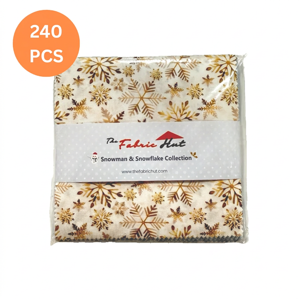 Charm-pack 240pcs - Snowman & Snowflake Collection