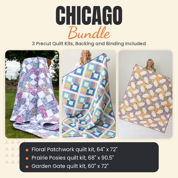 Chicago Bundle - Floral Patchwork, Prairie Posies and Garden Gate quilts - photo 1 of 19 - The Fabric Hut