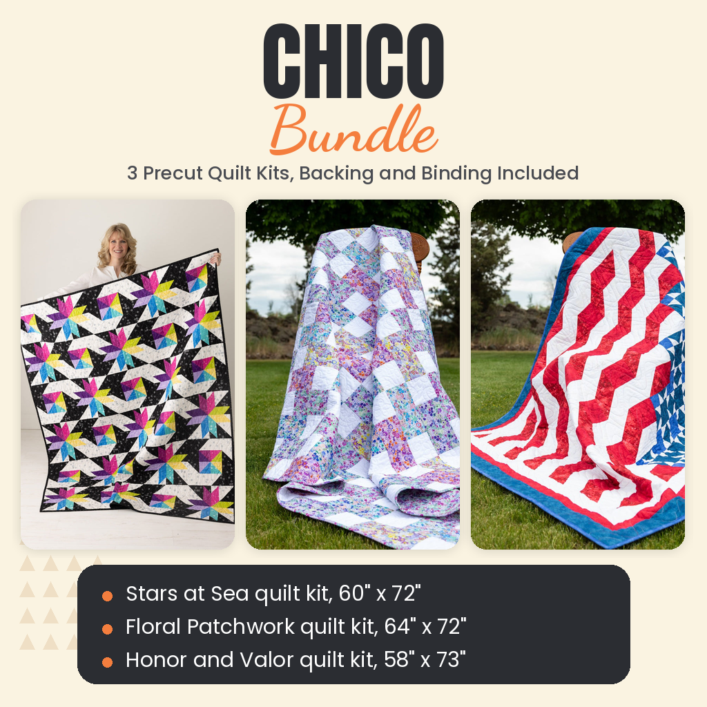 Chico Bundle - Stars at Sea, Floral Patchwork and Honor and Valor quilts - photo 1 of 19 - The Fabric Hut