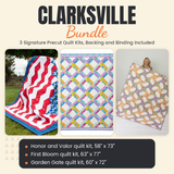 Clarksville Bundle - Honor and Valor, First Bloom and Garden Gate quilts - photo 1 of 19 - The Fabric Hut