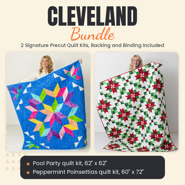 Cleveland Bundle - Pool Party and Peppermint Poinsettias quilts - photo 1 of 13 - The Fabric Hut