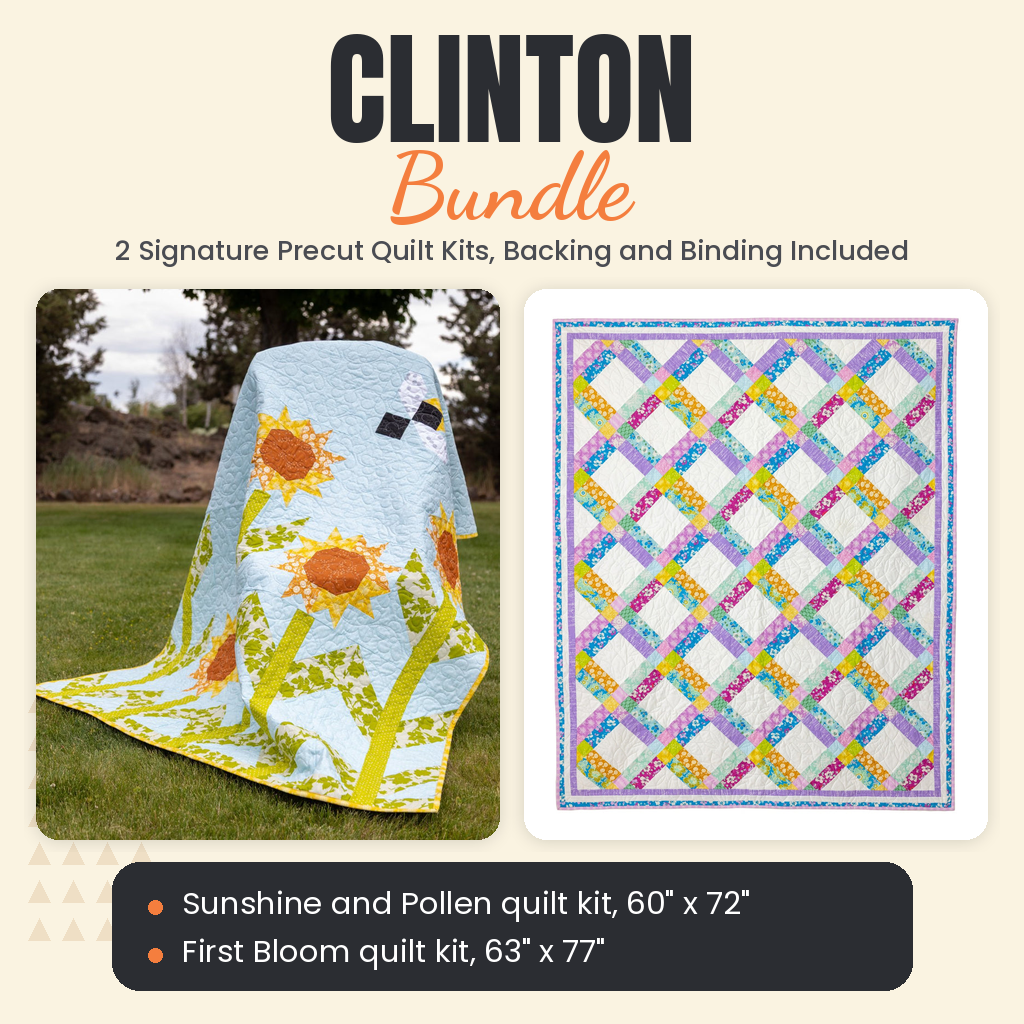 Clinton Bundle - Sunshine and Pollen and First Bloom quilts - photo 1 of 13 - The Fabric Hut