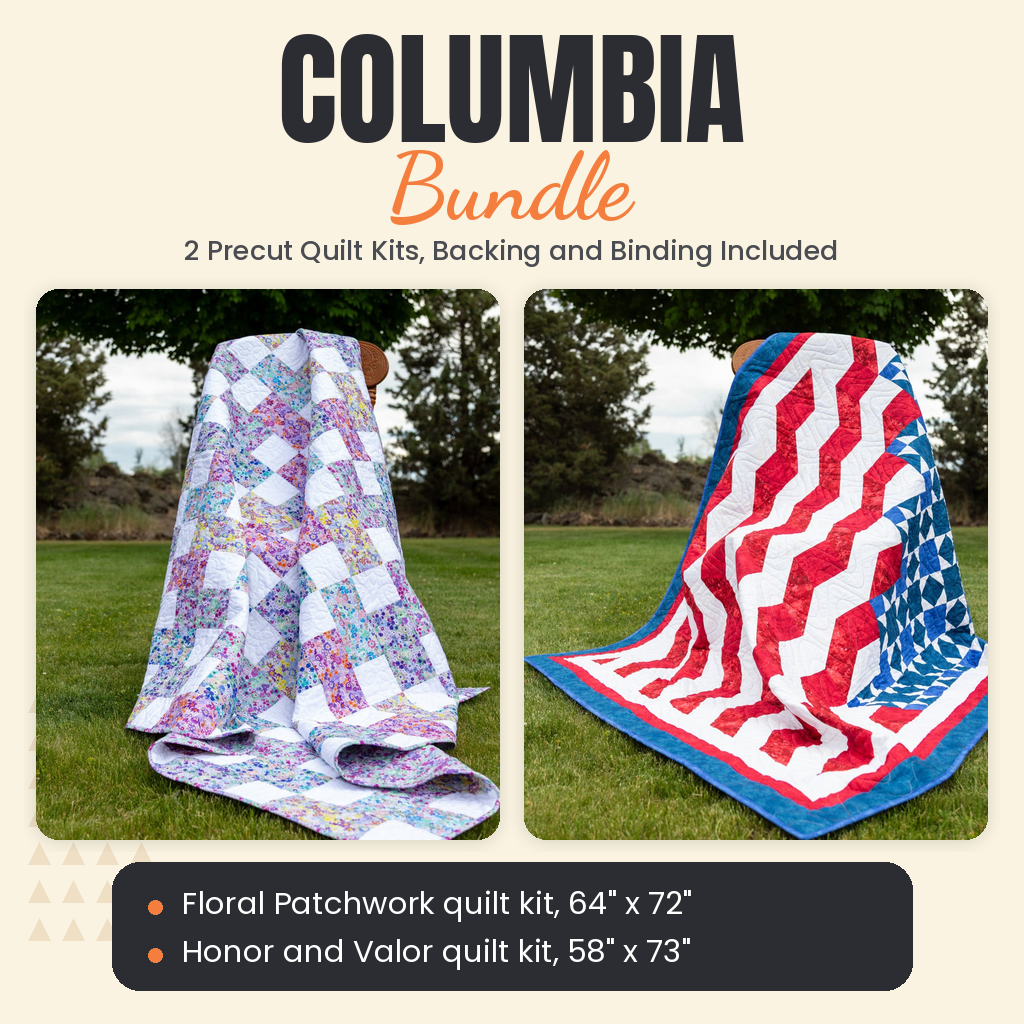 Columbia Bundle - Floral Patchwork and Honor and Valor quilts - photo 1 of 13 - The Fabric Hut