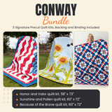 Conway Bundle - Honor and Valor, Sunshine and Pollen and Because of the Brave quilts - photo 1 of 19 - The Fabric Hut