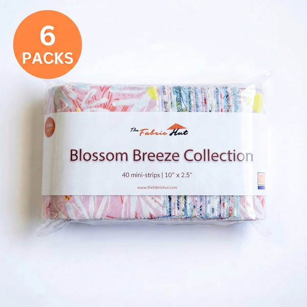 240-Piece Cotton 2.5'' x 10'' Mini Strips - Blossom Breeze Collection