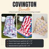 Covington Bundle - Floral Patchwork, Honor and Valor and Meadowland quilts - photo 1 of 19 - The Fabric Hut