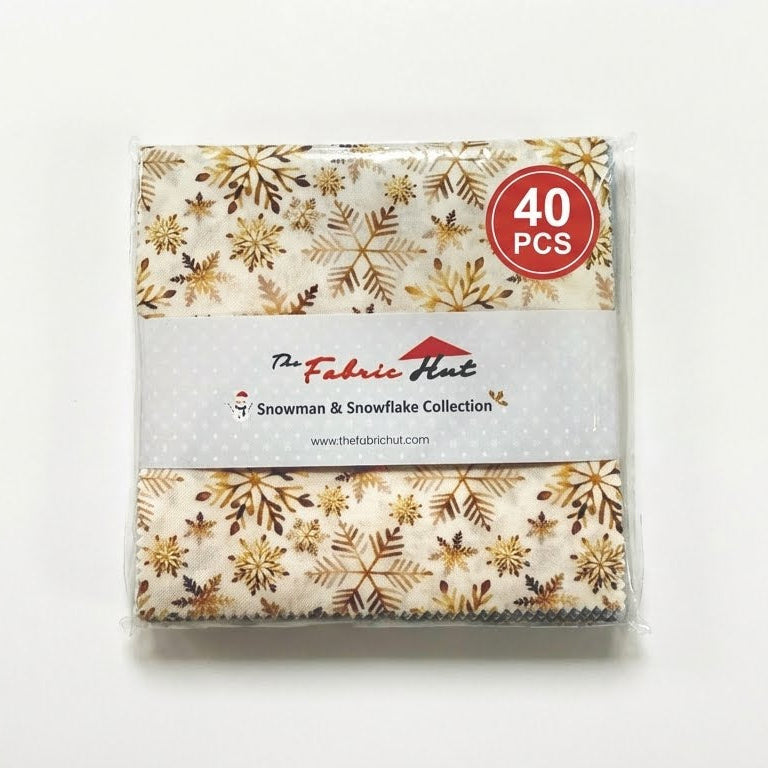 Charm-pack 40pcs - Snowman & Snowflake Collection