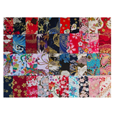 Crimson Garden charm pack with 240 precut 5 inch cotton squares across six packs