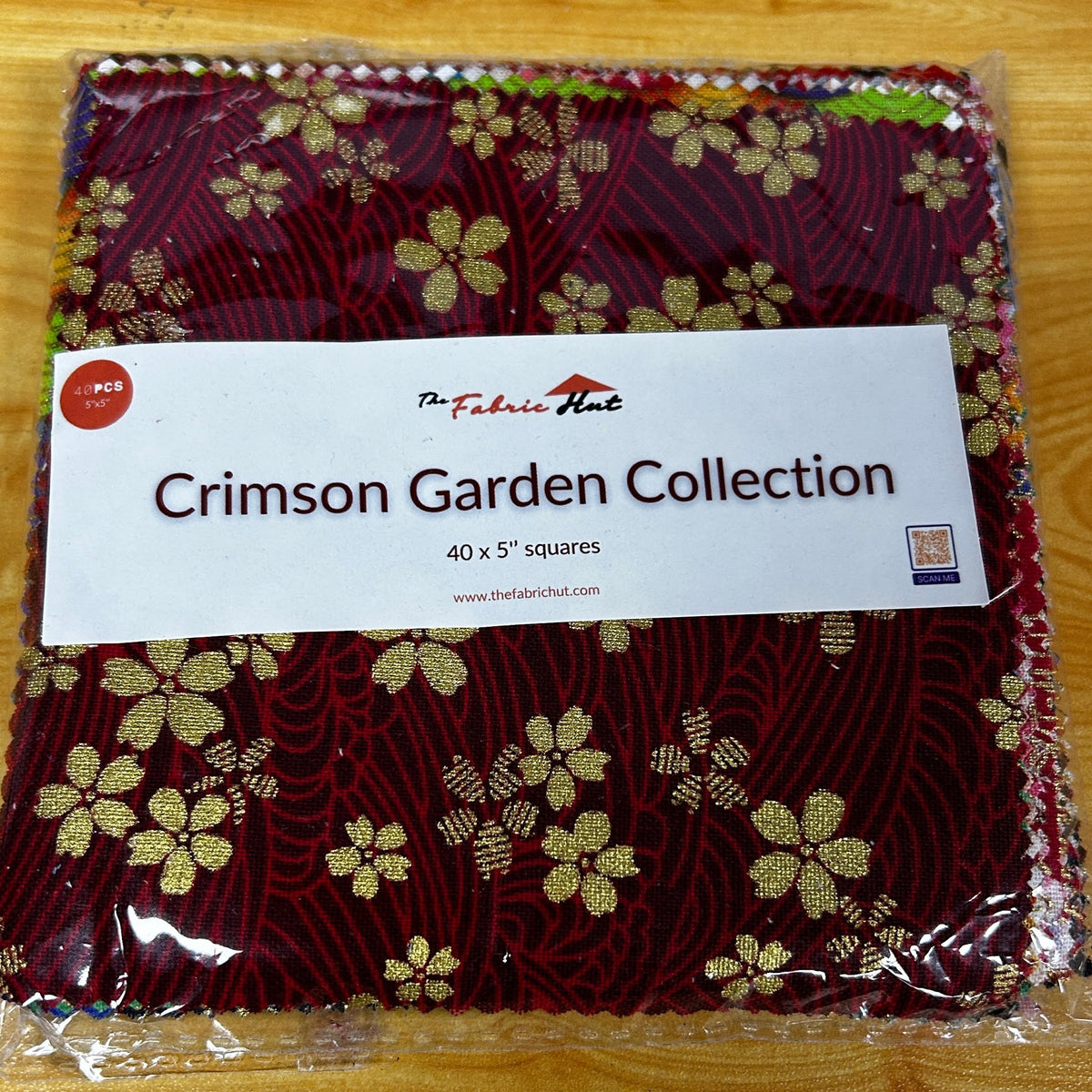 Crimson Garden Collection 5 inch charm pack