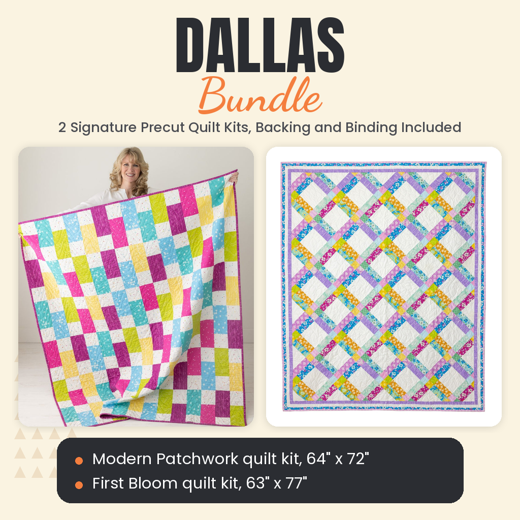 Dallas Bundle - Modern Patchwork and First Bloom quilts - photo 1 of 13 - The Fabric Hut