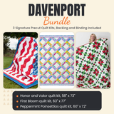 Davenport Bundle - Honor and Valor, First Bloom and Peppermint Poinsettias quilts - photo 1 of 19 - The Fabric Hut