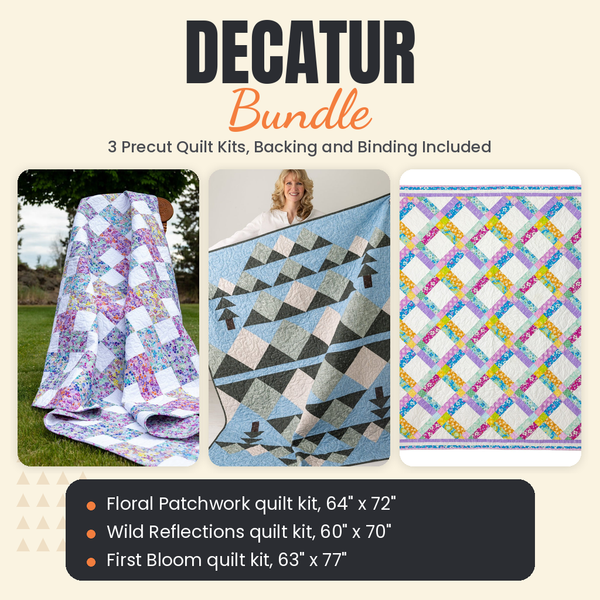 Decatur Bundle - Floral Patchwork, Wild Reflections and First Bloom quilts - photo 1 of 19 - The Fabric Hut