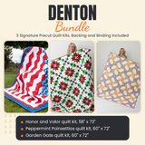 Denton Bundle - Honor and Valor, Peppermint Poinsettias and Garden Gate quilts - photo 1 of 19 - The Fabric Hut