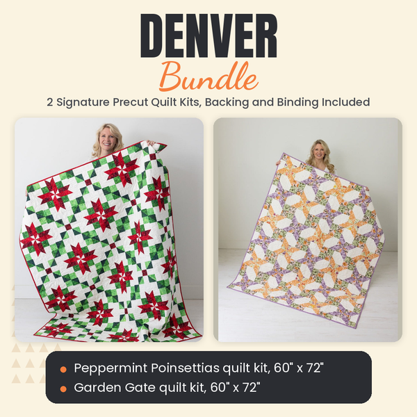 Denver Bundle - Peppermint Poinsettias and Garden Gate quilts - photo 1 of 13 - The Fabric Hut