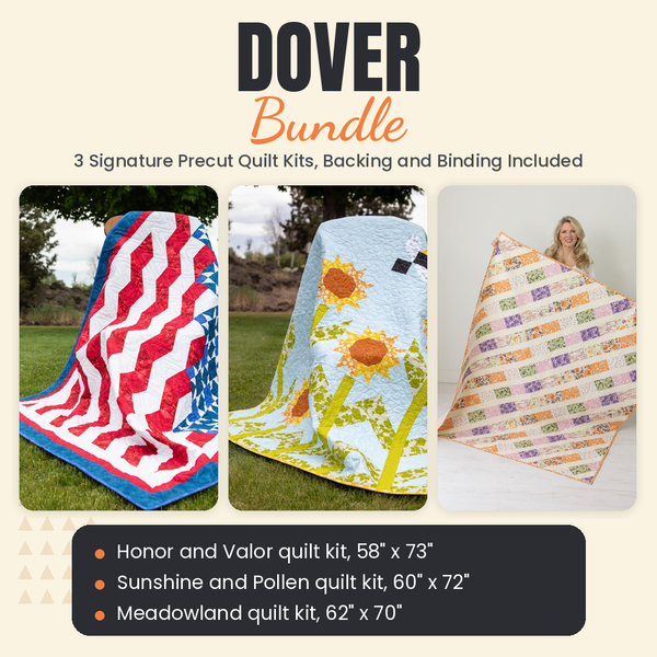 Dover Bundle - Honor and Valor, Sunshine and Pollen and Meadowland quilts - photo 1 of 19 - The Fabric Hut