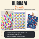 Durham Bundle - Modern Patchwork, First Bloom and Heartland Home quilts - photo 1 of 18 - The Fabric Hut