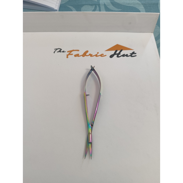 The Fabric Hut EZ Snip Titanium-Coated Micro Curved Blade Thread Snips - Spring-Action for Effortless Cutting