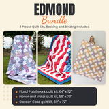 Edmond Bundle - Floral Patchwork, Honor and Valor and Garden Gate quilts - photo 1 of 19 - The Fabric Hut