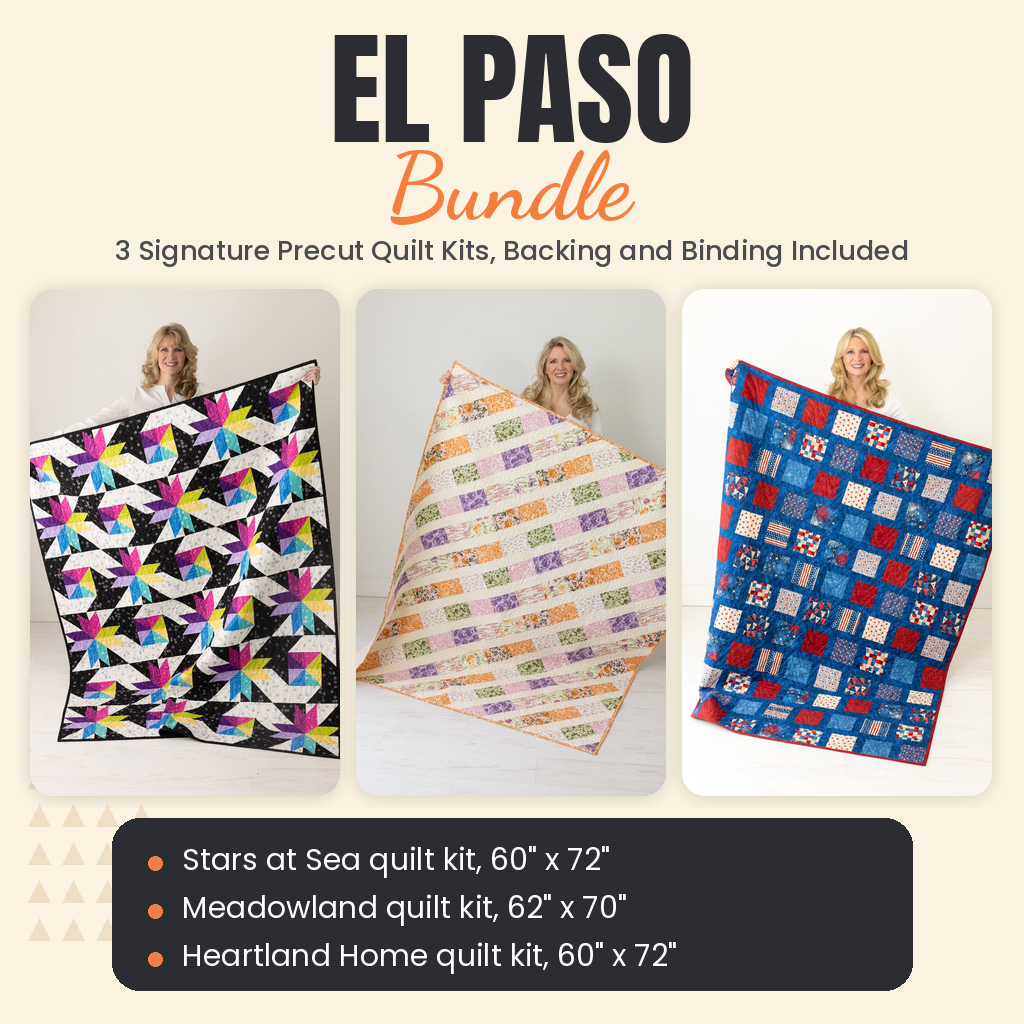 El Paso Bundle - Stars at Sea, Meadowland and Heartland Home quilts - photo 1 of 18 - The Fabric Hut