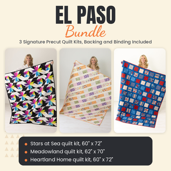 El Paso Bundle - Stars at Sea, Meadowland and Heartland Home quilts - photo 1 of 18 - The Fabric Hut