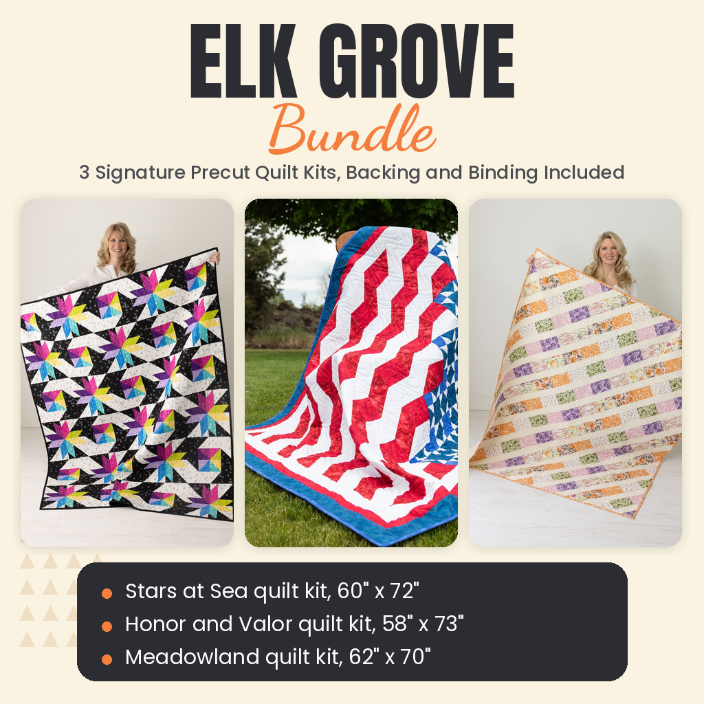 Elk Grove Bundle - Stars at Sea, Honor and Valor and Meadowland quilts - photo 1 of 19 - The Fabric Hut