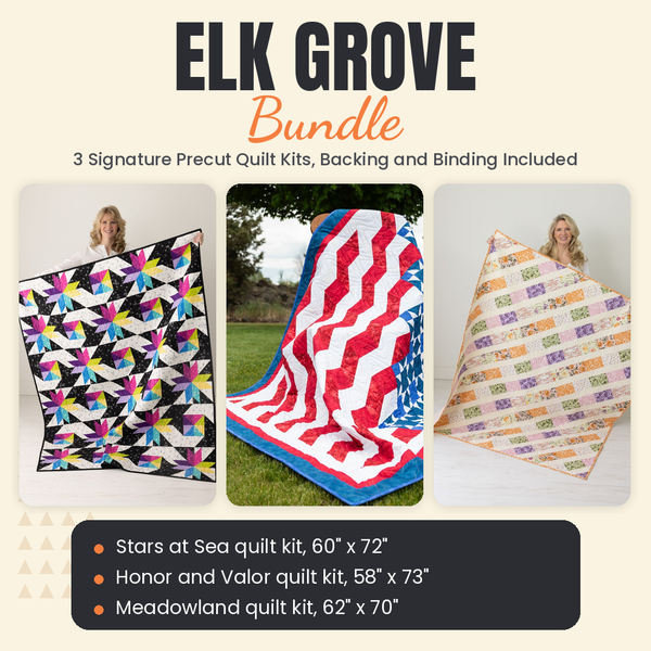 Elk Grove Bundle - Stars at Sea, Honor and Valor and Meadowland quilts - photo 1 of 19 - The Fabric Hut