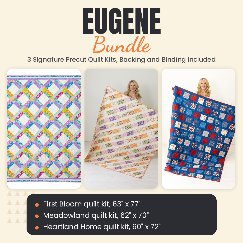 Eugene Bundle - First Bloom, Meadowland and Heartland Home quilts - photo 1 of 18 - The Fabric Hut