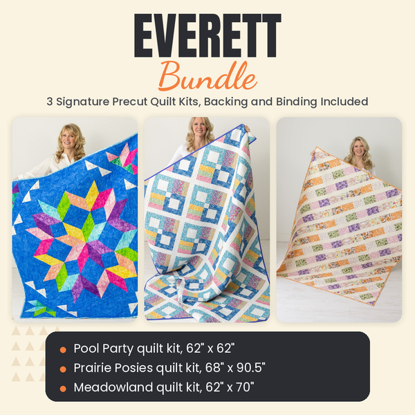 Everett Bundle - Pool Party, Prairie Posies and Meadowland quilts - photo 1 of 19 - The Fabric Hut