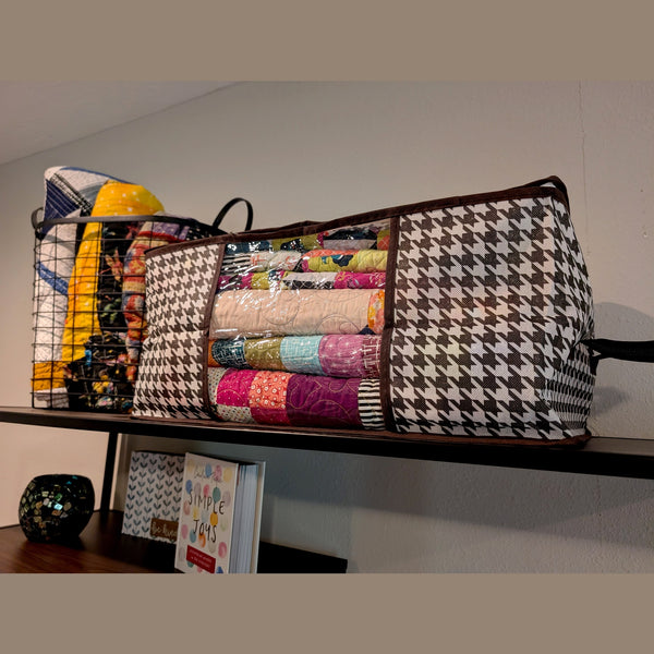 2pcs/set Storage Bags With Window, 50L + 75L