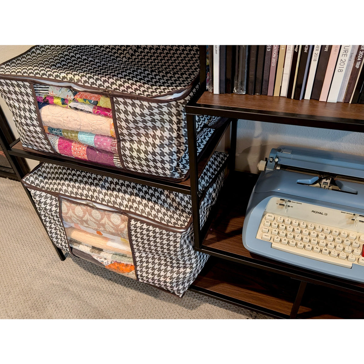 2pcs/set Storage Bags With Window, 50L + 75L