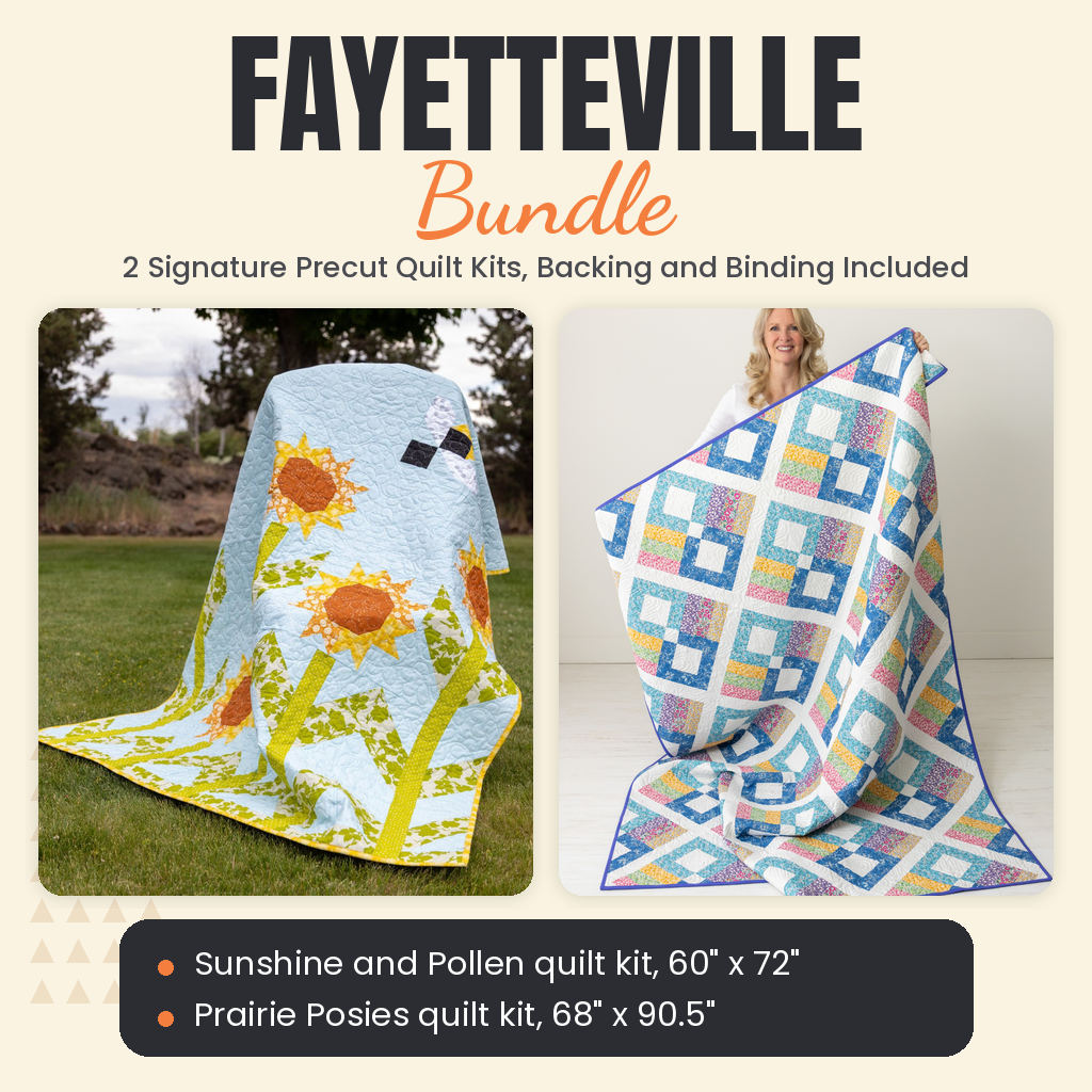 Fayetteville Bundle - Sunshine and Pollen and Prairie Posies quilts - photo 1 of 13 - The Fabric Hut