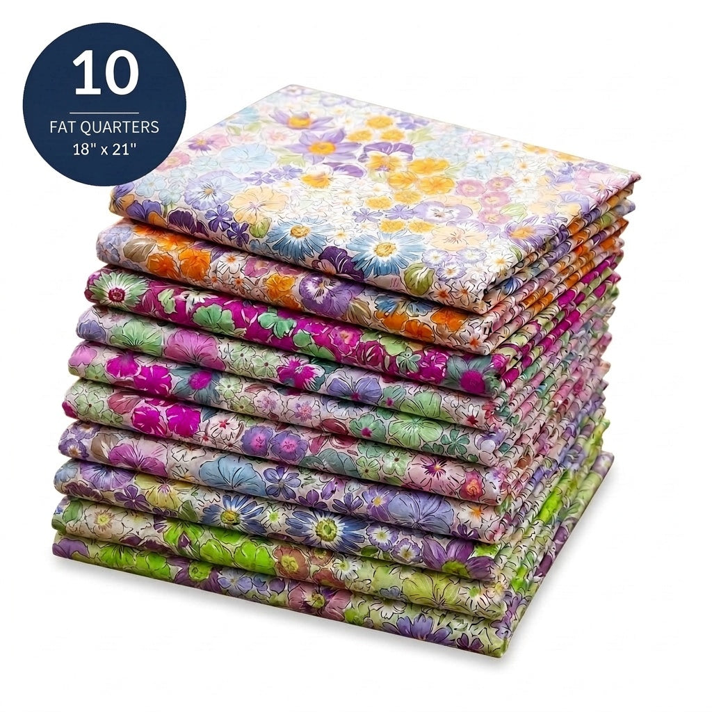 Floral Fat Quarter Bundle - 10 Fat Quarters, 18 x 21 in - Urban Liberty Collection