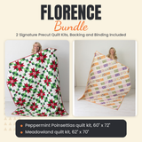 Florence Bundle - Peppermint Poinsettias and Meadowland quilts - photo 1 of 13 - The Fabric Hut