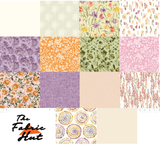 Meadowlands charm pack, 56 precut 5 inch squares from the Flourish collection by FIGO Fabrics