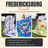 Fredericksburg Bundle - Floral Patchwork, Pool Party and Sunshine and Pollen quilts - photo 1 of 19 - The Fabric Hut