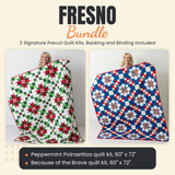 Fresno Bundle - Peppermint Poinsettias and Because of the Brave quilts - photo 1 of 13 - The Fabric Hut