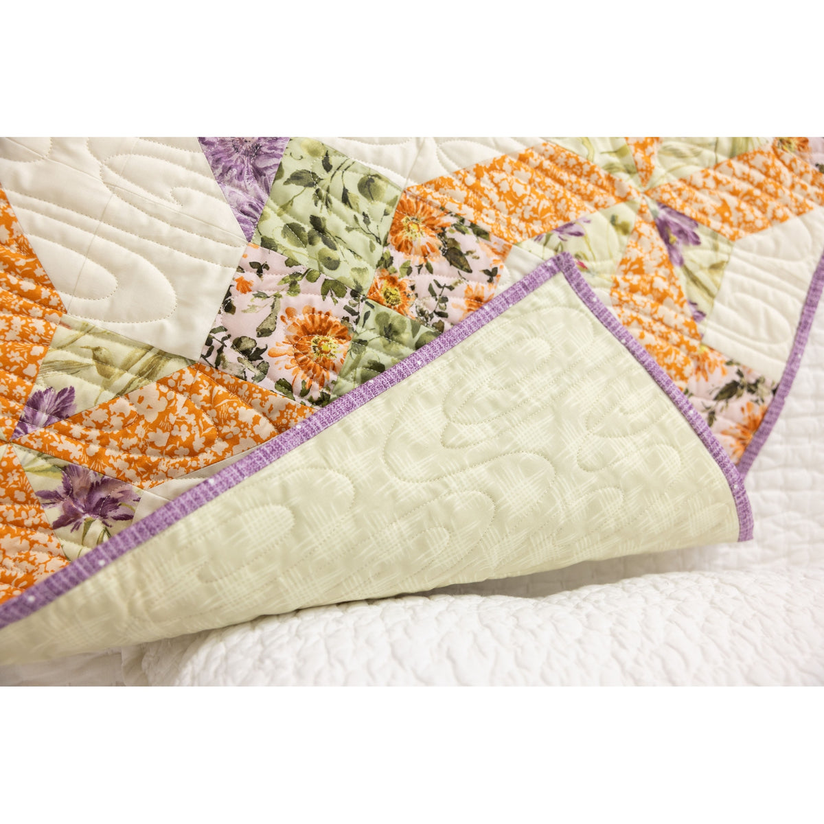 Garden Gate Quilting Kit - Pre-Cut with Complete Backing & Binding - Experienced Beginner - 60x72 inches Finished Size