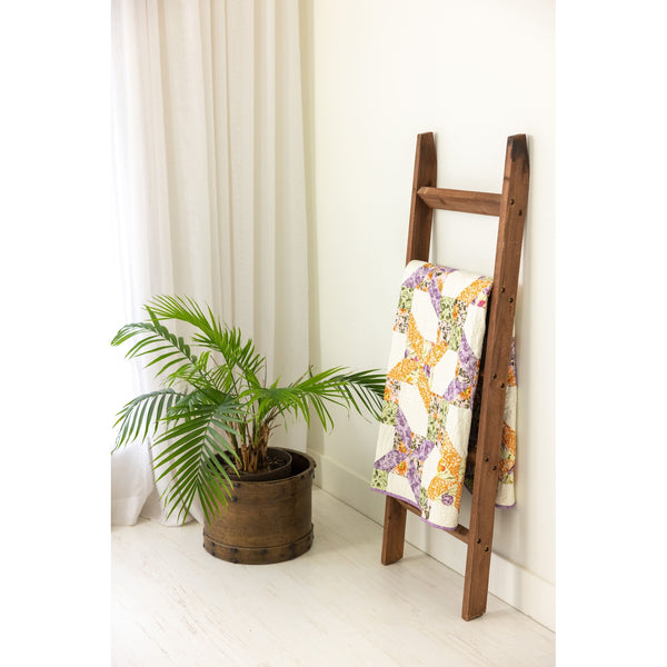 Garden Gate Quilting Kit - Pre-Cut with Complete Backing & Binding - Experienced Beginner - 60x72 inches Finished Size