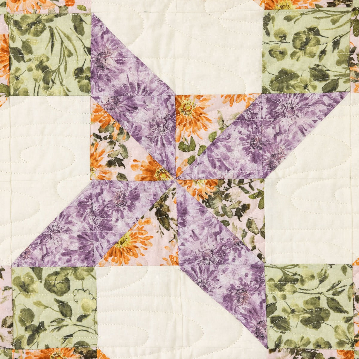 Garden Gate Quilting Kit - Pre-Cut with Complete Backing & Binding - Experienced Beginner - 60x72 inches Finished Size