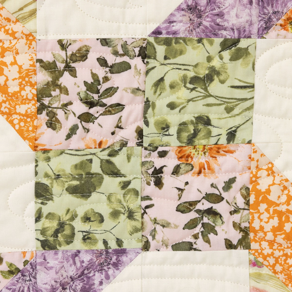 Garden Gate Quilting Kit - Pre-Cut with Complete Backing & Binding - Experienced Beginner - 60x72 inches Finished Size