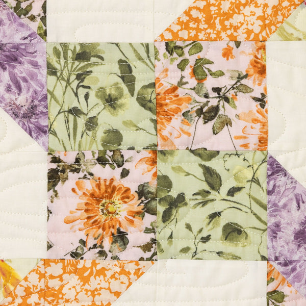 Garden Gate Quilting Kit - Pre-Cut with Complete Backing & Binding - Experienced Beginner - 60x72 inches Finished Size