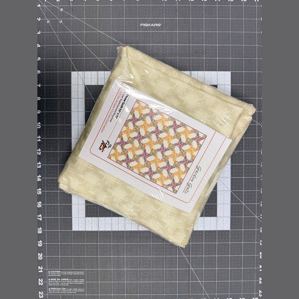 Garden Gate Quilting Kit - Pre-Cut with Complete Backing & Binding - Experienced Beginner - 60x72 inches Finished Size
