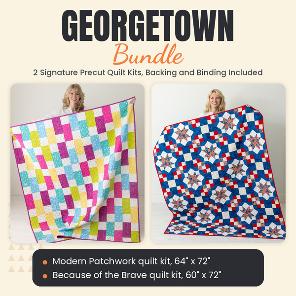 Georgetown Bundle - Modern Patchwork and Because of the Brave quilts - photo 1 of 13 - The Fabric Hut