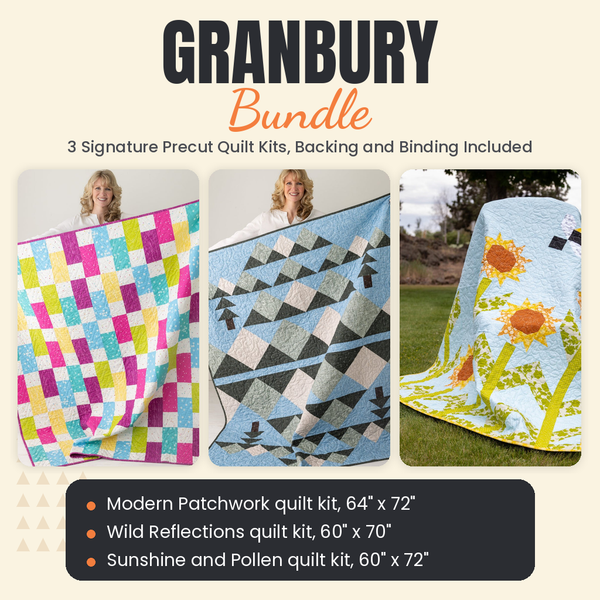 Granbury Bundle - Modern Patchwork, Wild Reflections and Sunshine and Pollen quilts - photo 1 of 19 - The Fabric Hut