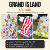 Grand Island Bundle - Modern Patchwork, Honor and Valor and Sunshine and Pollen quilts - photo 1 of 19 - The Fabric Hut