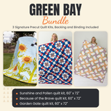 Green Bay Bundle - Sunshine and Pollen, Because of the Brave and Garden Gate quilts - photo 1 of 19 - The Fabric Hut