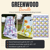 Greenwood Bundle - Floral Patchwork, Sunshine and Pollen and First Bloom quilts - photo 1 of 19 - The Fabric Hut