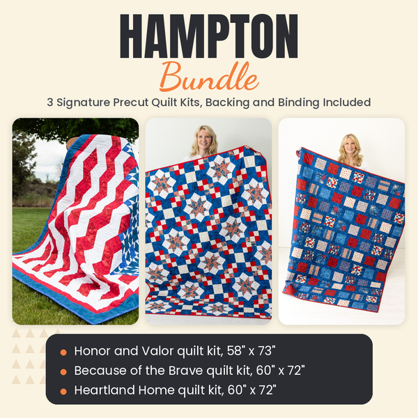 Hampton Bundle - Honor and Valor, Because of the Brave and Heartland Home quilts - photo 1 of 18 - The Fabric Hut